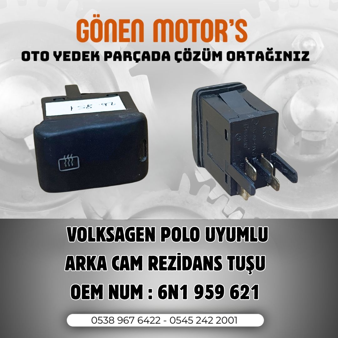 202 - VW Polo 6N1 Arka Cam Rezistans Tuşu | 6N1 959 621